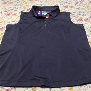 Chase 54 blue golf shirt, sleeveless.  Size large.